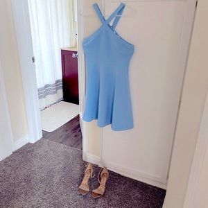 Brand New Never Worm Blue Dress Bloomingdales